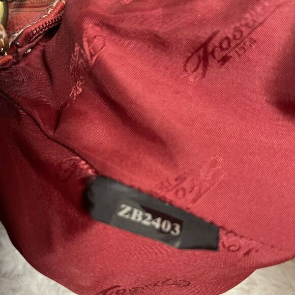 Red Leather Shoulder Bag - Picture 11 of 16